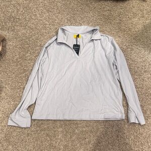Allbirds Dream Light Gray Long Sleeve Tee Polo